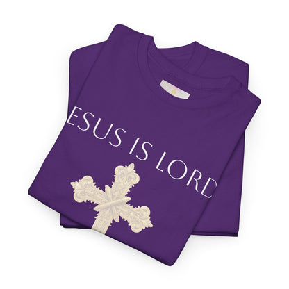 Jesus is Lord - Christian Women's Tee (White Lettering)