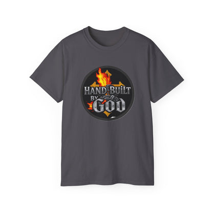 Men’s “Hand Built By God” Christian T-Shirt