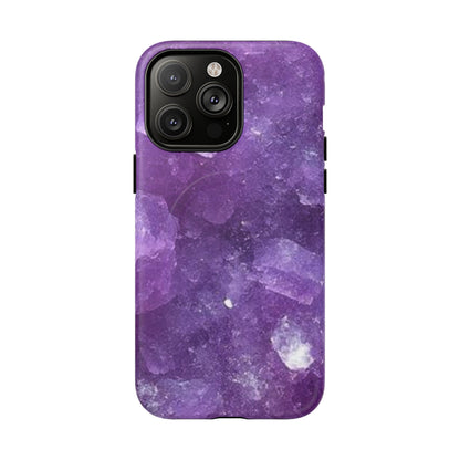 Spiritually Refined – Amethyst Crystal iPhone Magnetic Tough Case