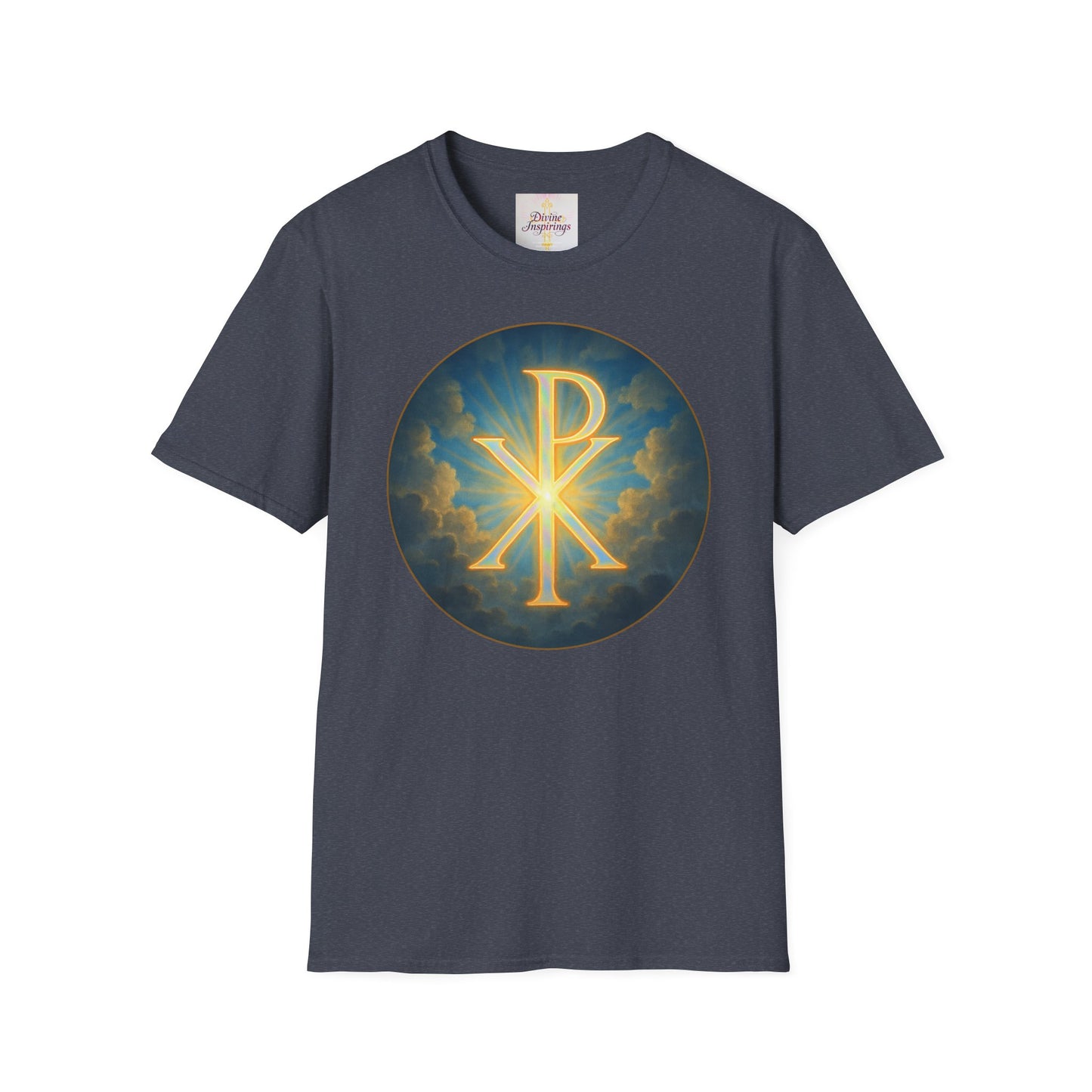 Women’s Christian T-Shirt with Chi Rho – Timeless Symbol of Faith Tee
