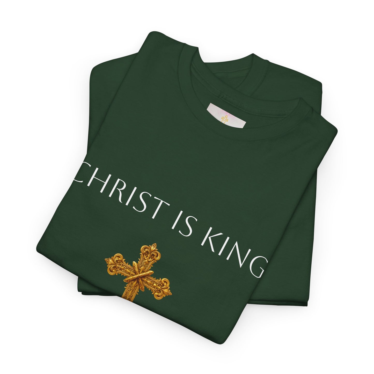 Christ is King Women’s Christian Tee (White Lettering)