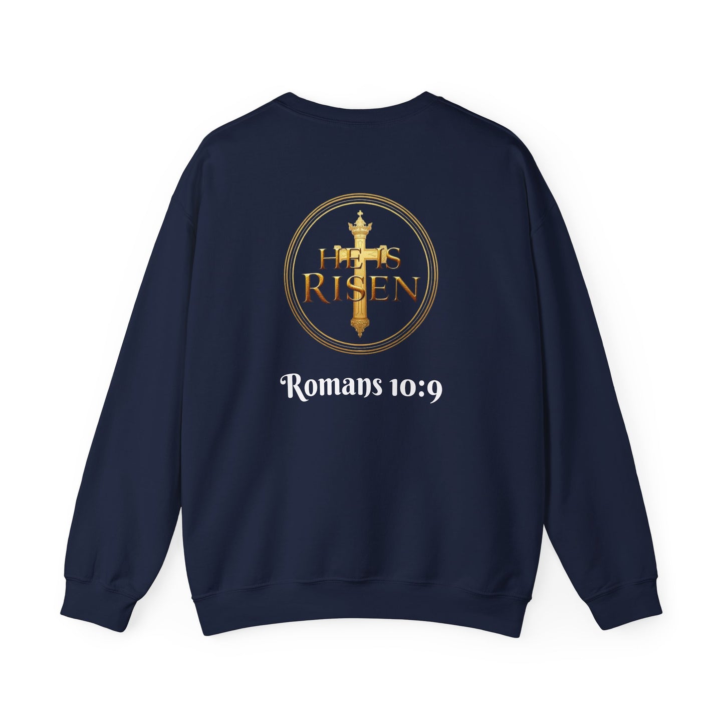 Bold Faith Women’s Sweatshirt – Proclaim Jesus Is Lord & He Is Risen (White Lettering)
