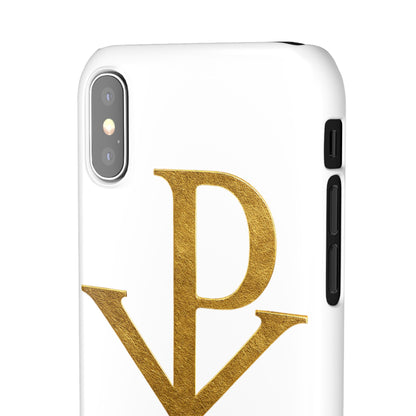 White Chi Rho Snap Case for iPhone – The Way, Truth & Life