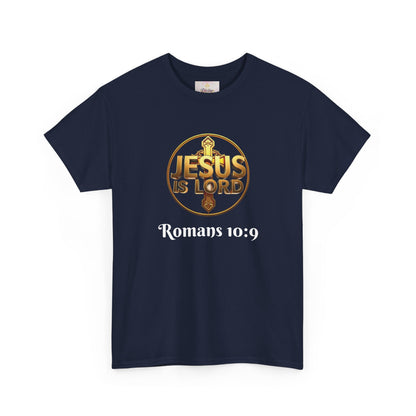 Jesus Is Lord / He Is Risen Christian Tee – Men’s Bold Faith Statement (White Lettering)