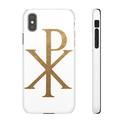 White Chi Rho Snap Case for iPhone – The Way, Truth & Life