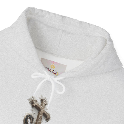 Soon: Revelation 22:12 Cross Hoodie – Men’s Christian Faithwear (Dark Lettering)