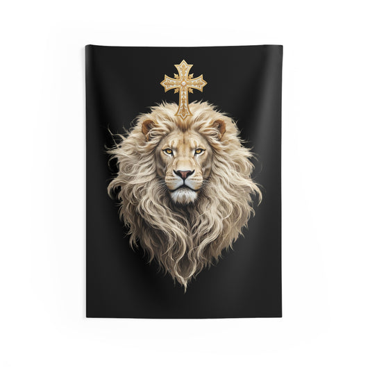 Christ is King (Lion of Judah) Indoor Wall Tapestry