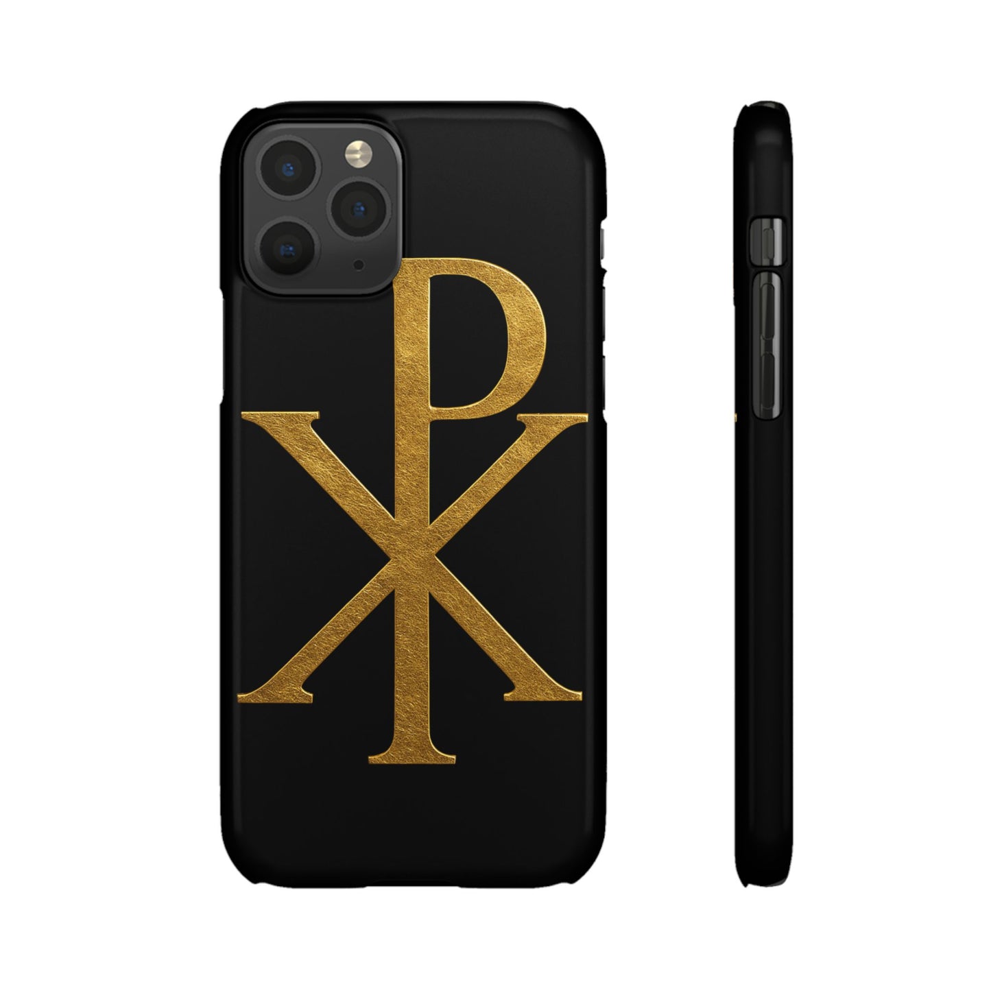 Black Chi Rho Snap Case for iPhone – The Way, Truth & Life