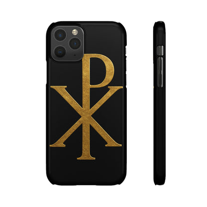 Black Chi Rho Snap Case for iPhone – The Way, Truth & Life