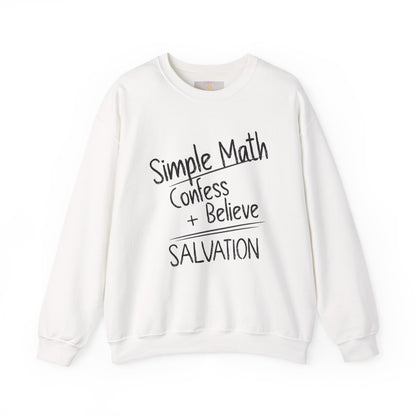 Simple Math Women’s Sweatshirt – Faith Pullover (Black Chalk)