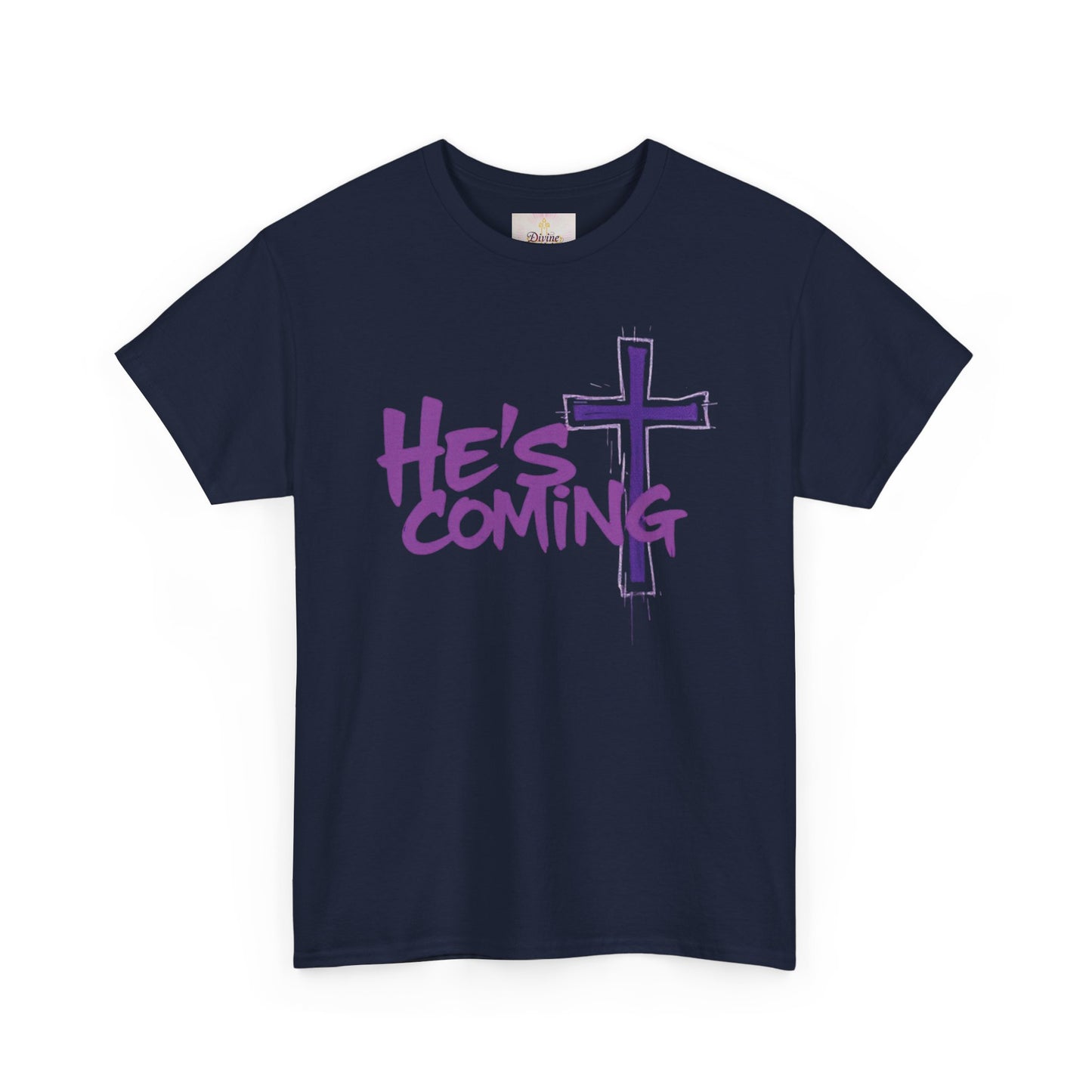 Bold Faith Men’s T-Shirt – “He’s Coming” Prophetic Christian Apparel