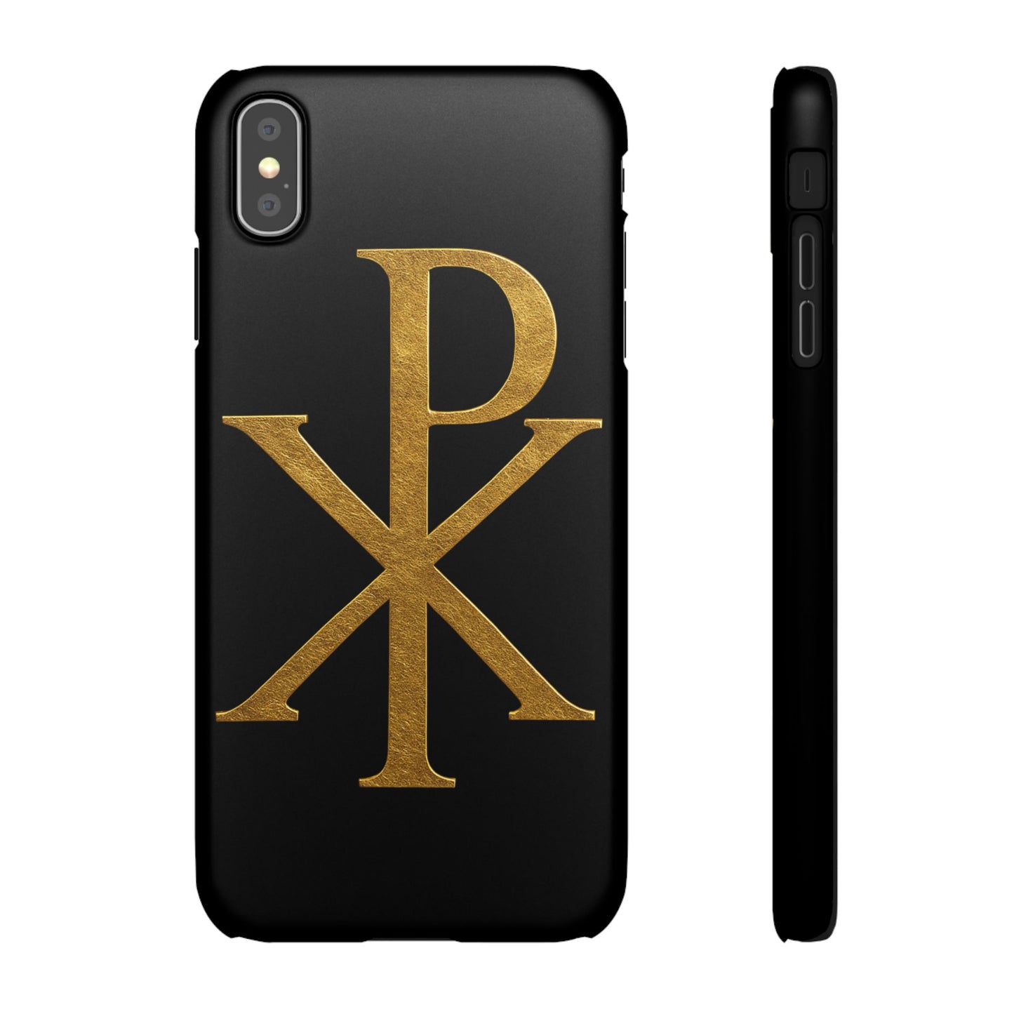 Black Chi Rho Snap Case for iPhone – The Way, Truth & Life