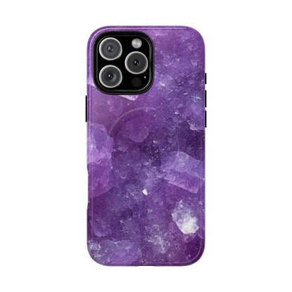 Spiritually Refined – Amethyst Crystal iPhone Magnetic Tough Case