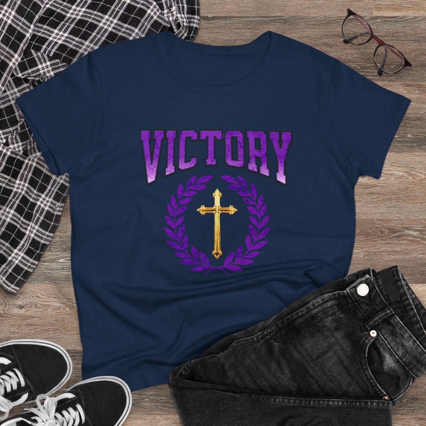 Divine Victory Women’s Tee – Victory in Every Step