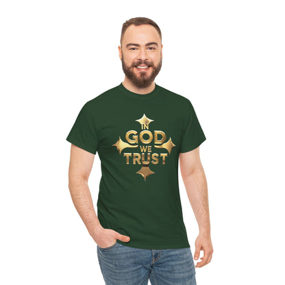 Unshaken – Men’s “In God We Trust” Cross Tee