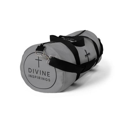 Divine Strength Duffle Bag in Grey – Carry the Cross with Purpose