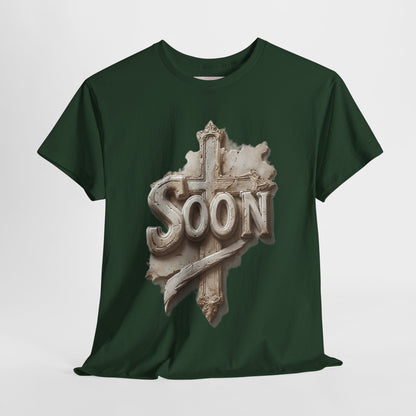 “Soon” Cross Christian T-Shirt – Bold Witness of Faith