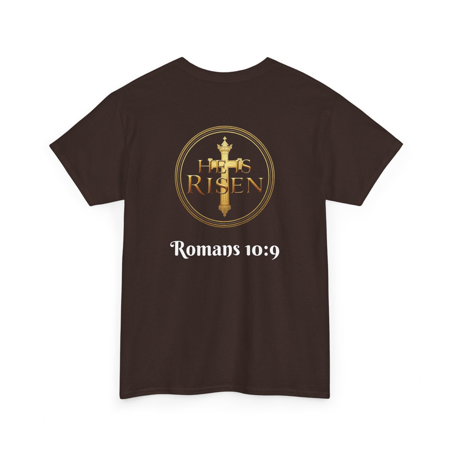 Jesus Is Lord / He Is Risen Christian Tee – Men’s Bold Faith Statement (White Lettering)