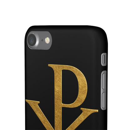 Black Chi Rho Snap Case for iPhone – The Way, Truth & Life