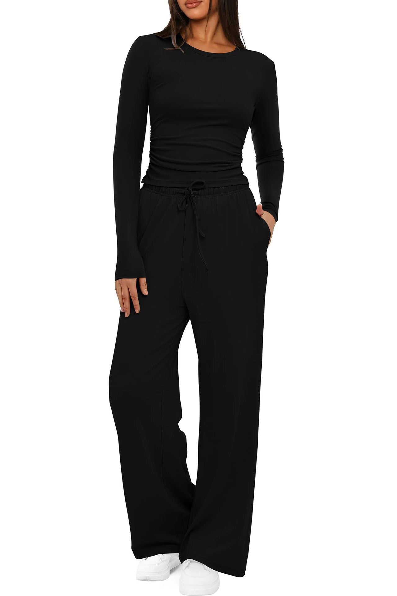 Refined Grace Wide Leg Pants Set