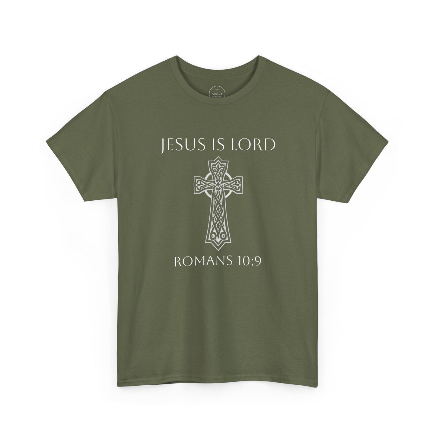 Jesus Is Lord – Men’s Christian Tee (White Lettering)
