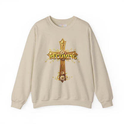 Becoming - Women’s Christian Sweatshirt (Dark Lettering)