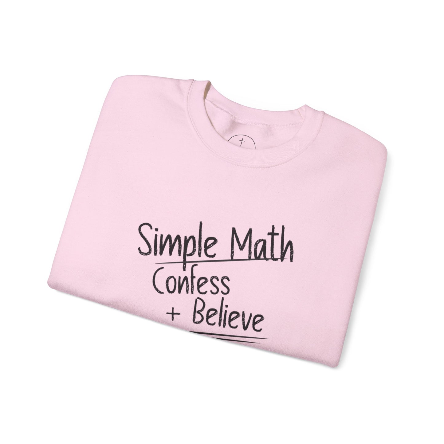 Simple Math Women’s Sweatshirt – Faith Pullover (Black Chalk)