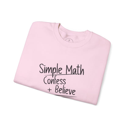 Simple Math Women’s Sweatshirt – Faith Pullover (Black Chalk)