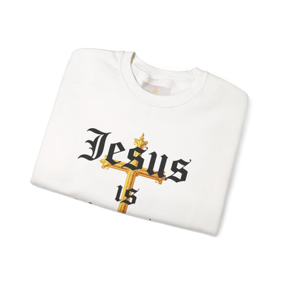 Men’s “Jesus is Lord” Christian Sweatshirt – Bold Faith Statement Pullover