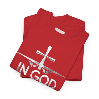 In God We Trust | Men’s Christian T-Shirt with Scripture Back Print
