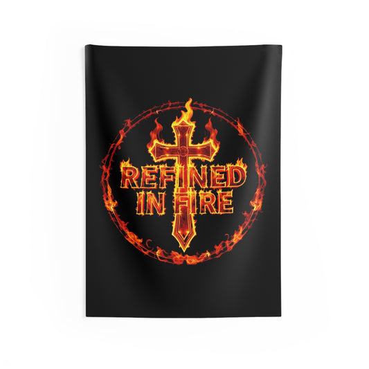 Refined in Fire Indoor Wall Tapestry