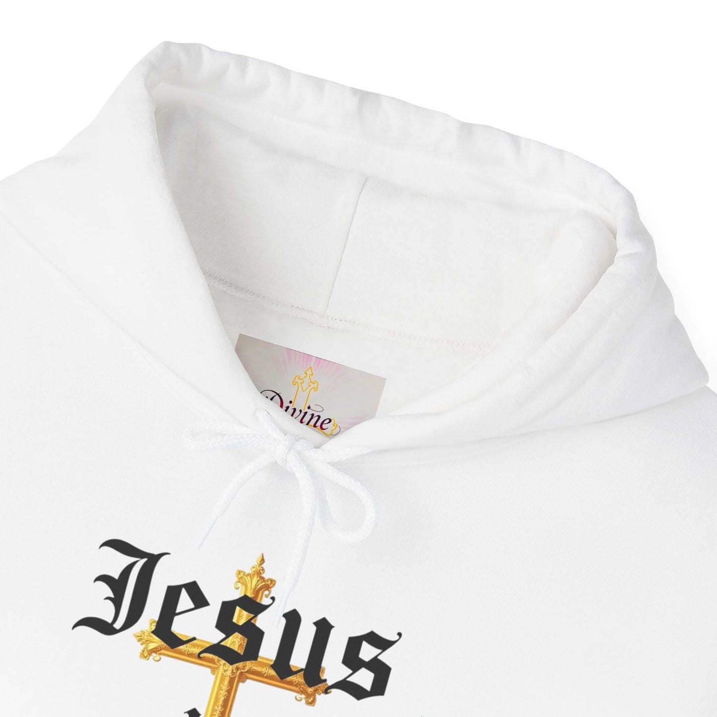 Men’s “Jesus is Lord” Christian Hoodie – Bold Cross Faith Pullover
