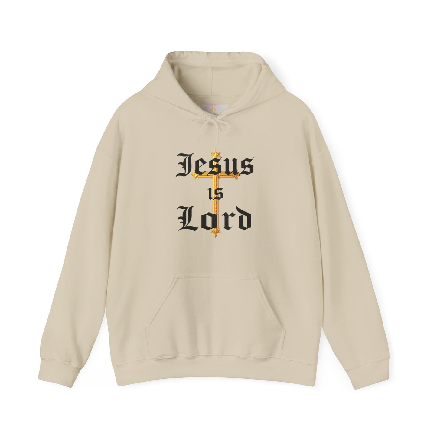 Women’s “Jesus is Lord” Christian Hoodie – Faith Statement Pullover with Cross