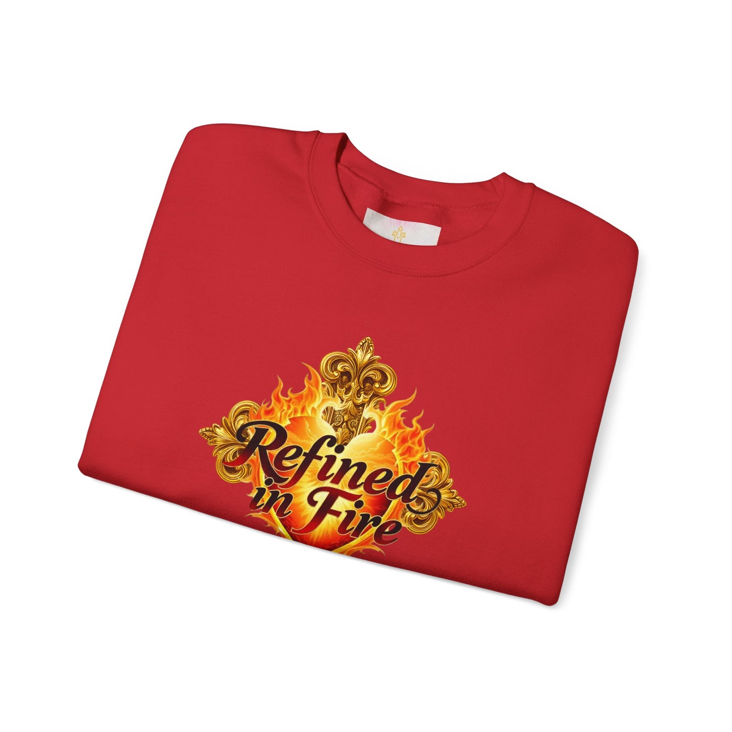 Refined in Fire - Women's Ornate Christian Sweatshirt