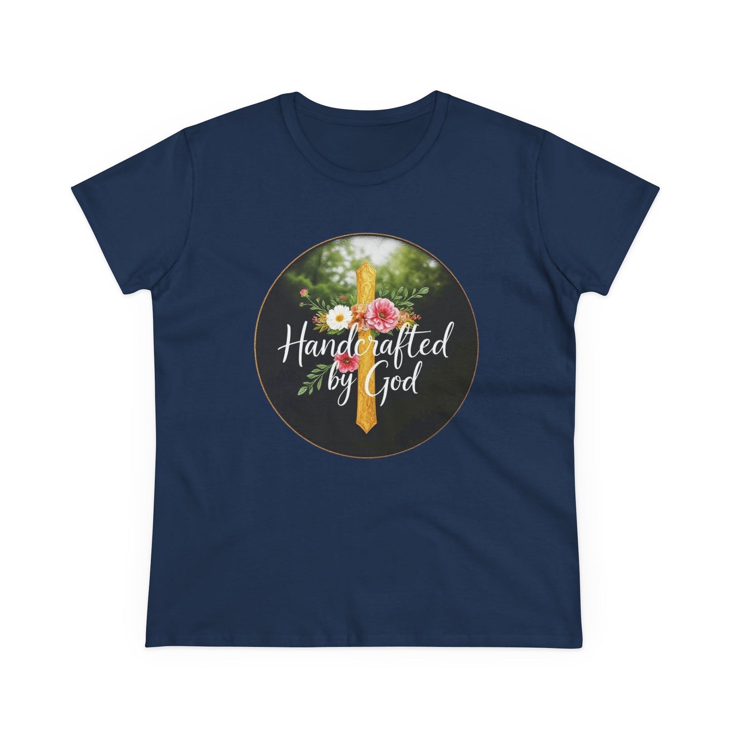 Handcrafted by God – Women’s Faith-Inspired Tee