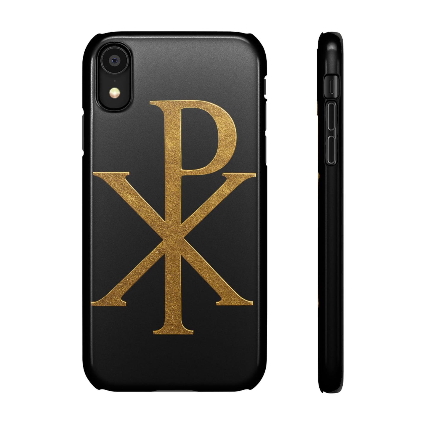 Black Chi Rho Snap Case for iPhone – The Way, Truth & Life