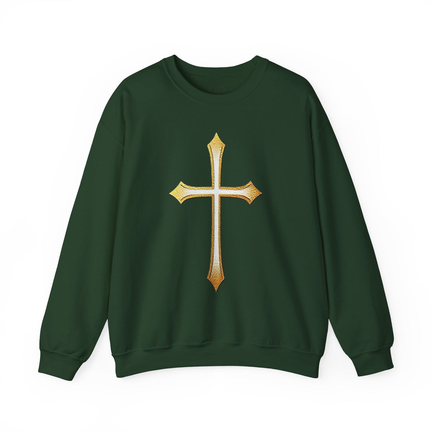 Gold Cross Men's Christian Sweatshirt