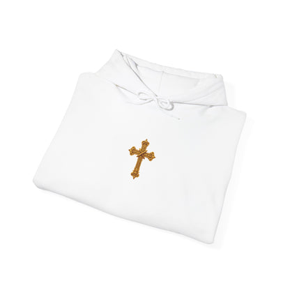 Jesus is Lord - Women's Christian Hoodie with Golden Cross