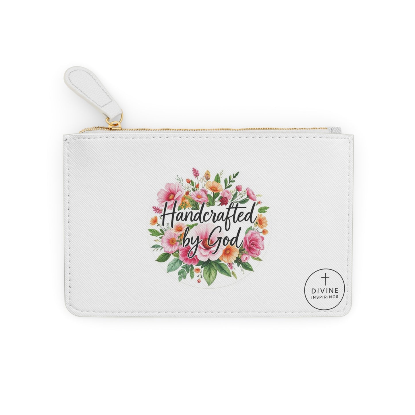 “Handcrafted by God” | Women’s Mini Clutch – Empowered Faith