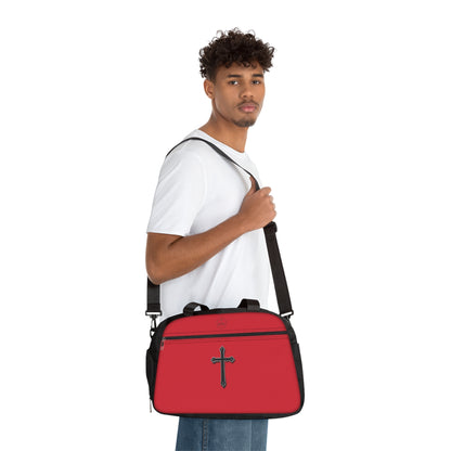Divine Strength Fitness Bag in Red – Faith in Motion