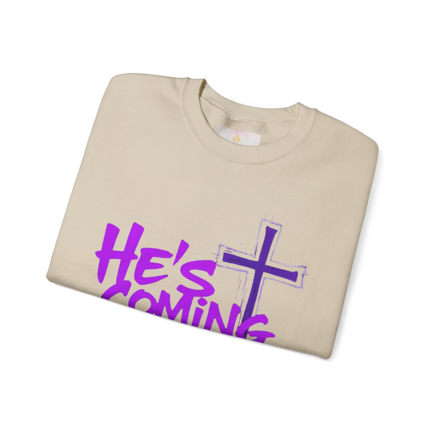 He’s Coming - Women's Bold Christian Sweatshirt