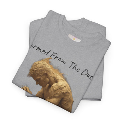 Formed from the Dust | Men’s Christian T-Shirt with Genesis 2:7 (Dark Lettering)
