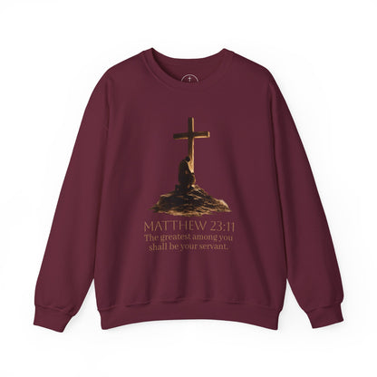 Humble Servant - Men's Christian Sweatshirt (Front Design)