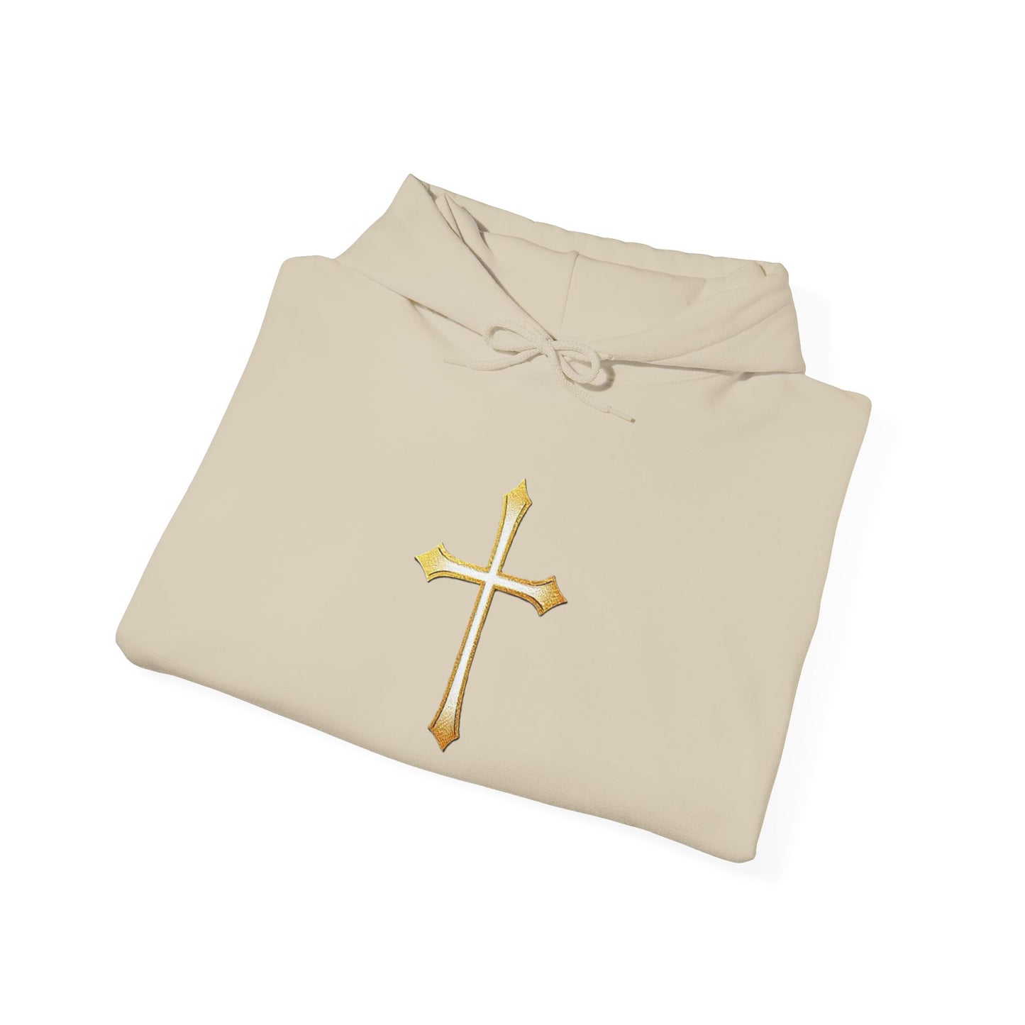 Gold Cross Men's Christian Hoodie