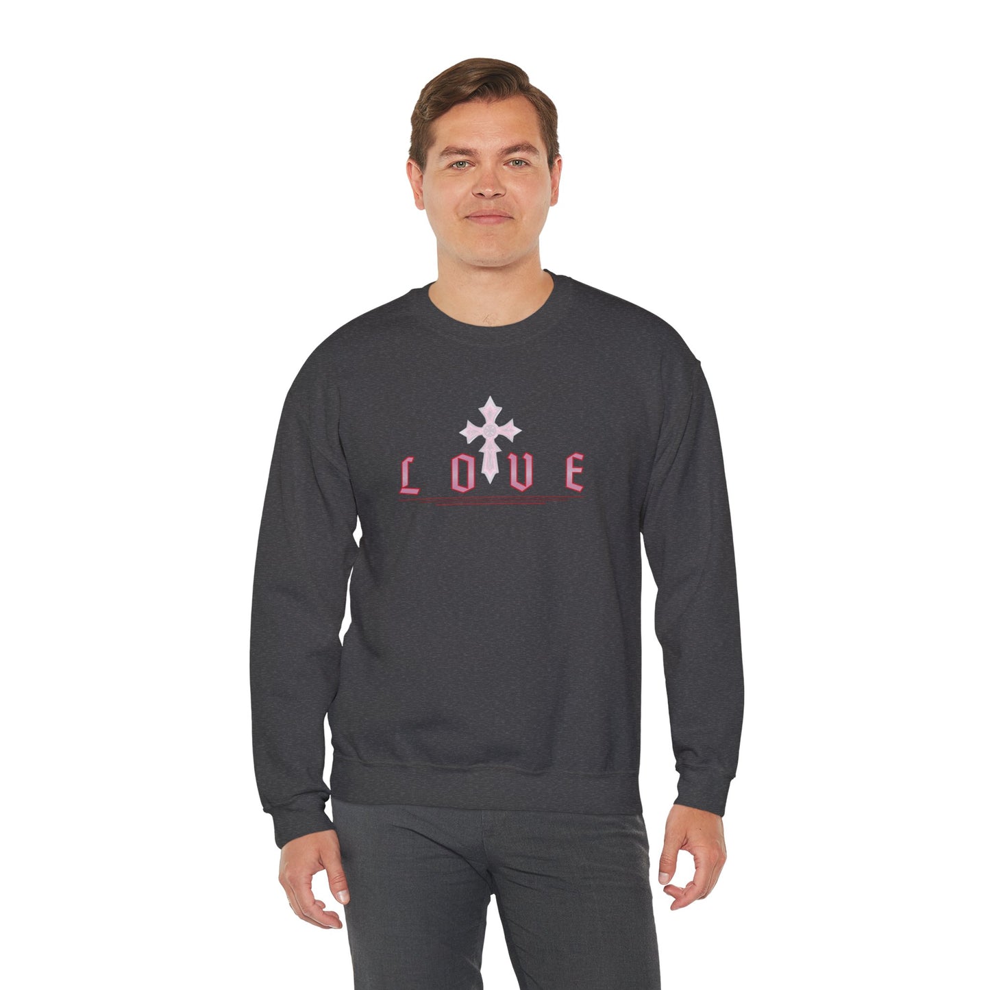 Fearless Love Men’s Sweater – Courage in Faith