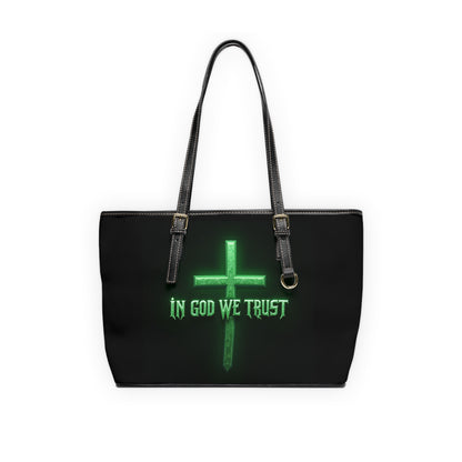 “In God We Trust”  PU Leather Shoulder Bag
