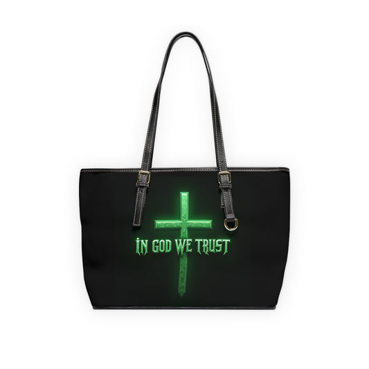 “In God We Trust”  PU Leather Shoulder Bag