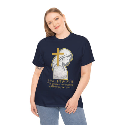 Humble Servant - Women's Christian Tee (Gold Lettering)