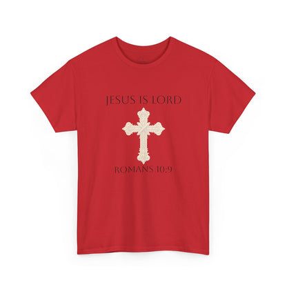 Jesus Is Lord – Men’s  Christian Tee (Dark Lettering)