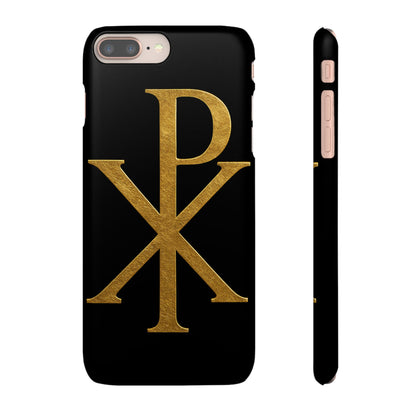 Black Chi Rho Snap Case for iPhone – The Way, Truth & Life